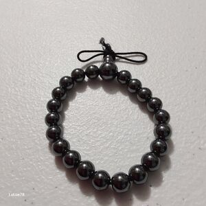 Black Beaded Bracelet